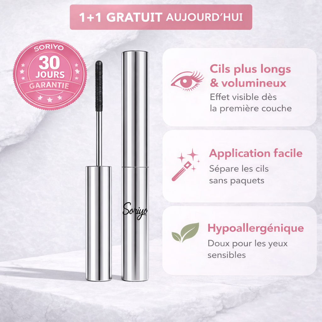Enfin des cils à nouveau visibles, bien fournis et longs.