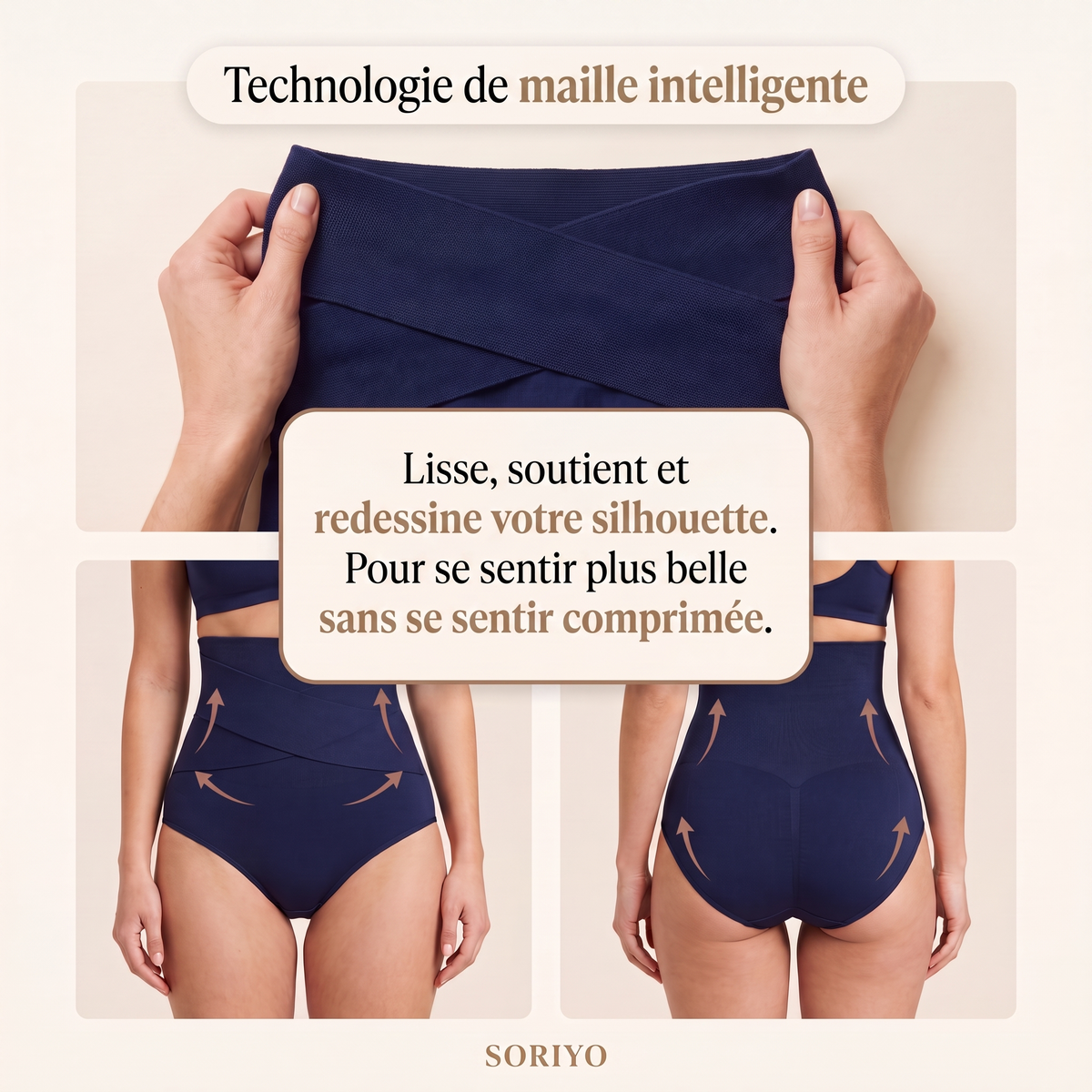 Culotte gainante post-partum à compression 360°