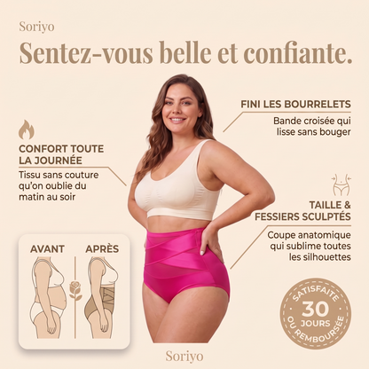 Culotte gainante post-partum à compression 360°